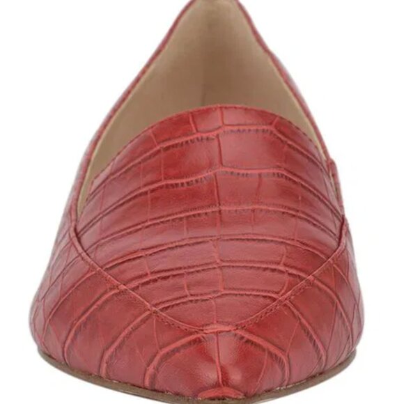 Nine West Abay Smoking Flats Red Croc - Picture 5 of 5